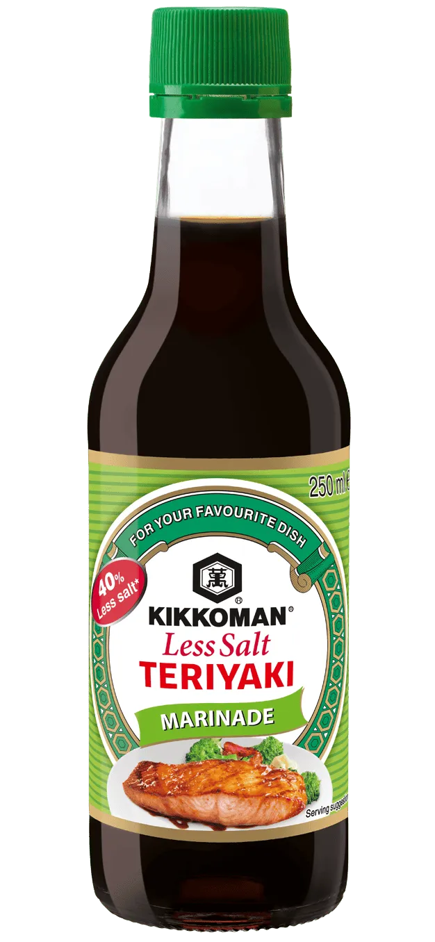 Kikkoman salzreduzierte Teriyaki Marinade 250 ml Flasche