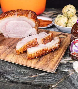Glasierter Schweinsbraten