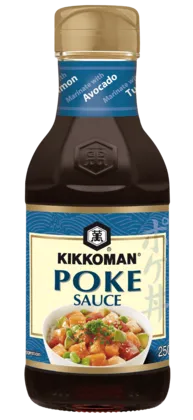 Kikkoman Sauce für Poke-Fischsalat auf Basis von Sojasauce und Sesamöl