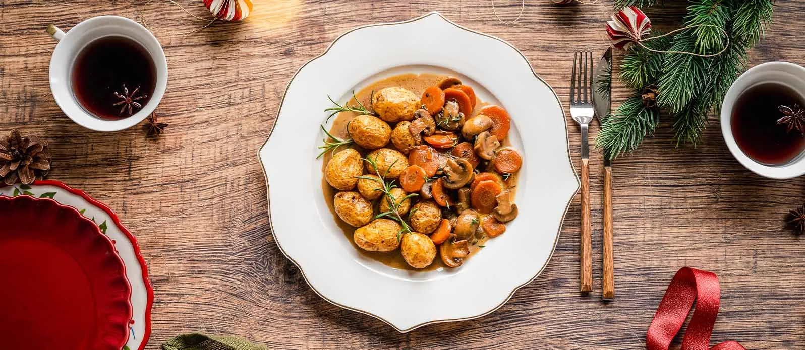 Vegetarischer Pilz-Eintopf mit Dunkelbier