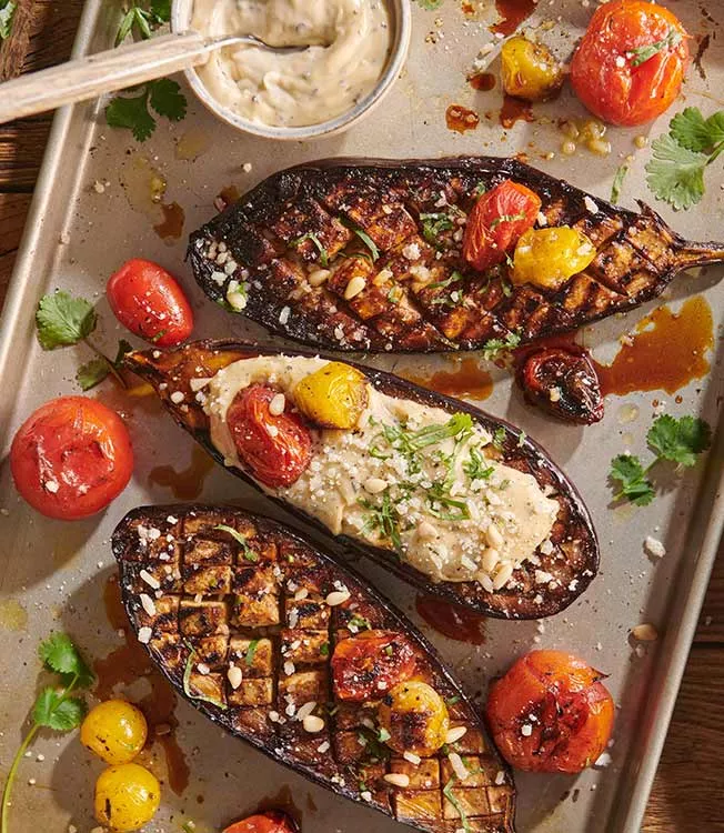 Gegrillte Melanzani mit Tamarindenpaste