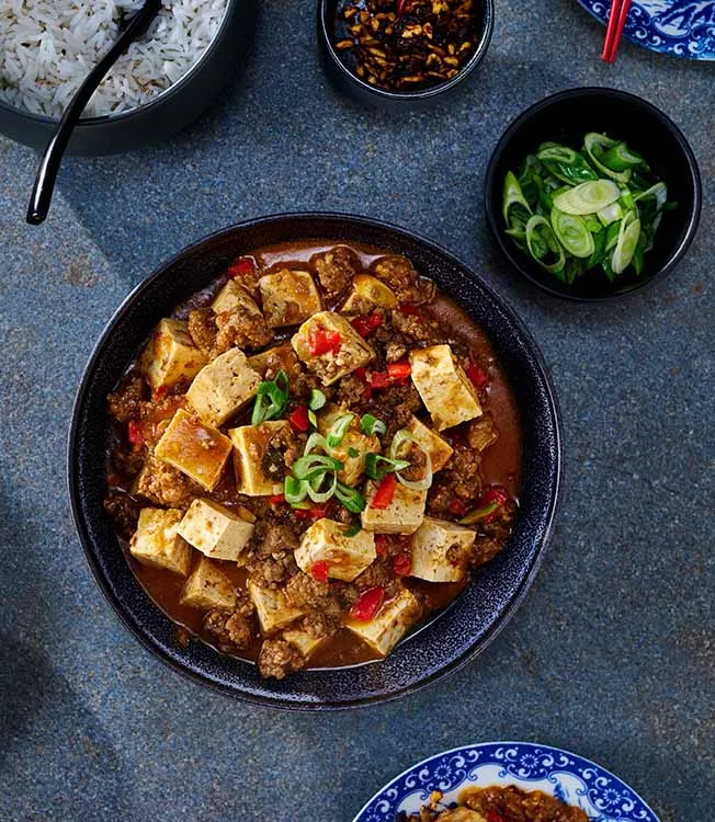 Mapo-Tofu mit Rinderhack und Chili-Crisp