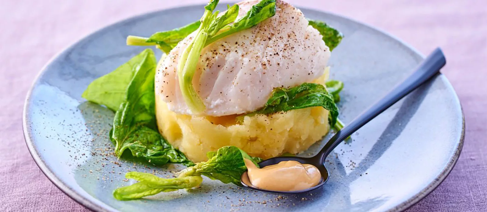 Kabeljau mit Senfsauce und Tamari Sojasauce