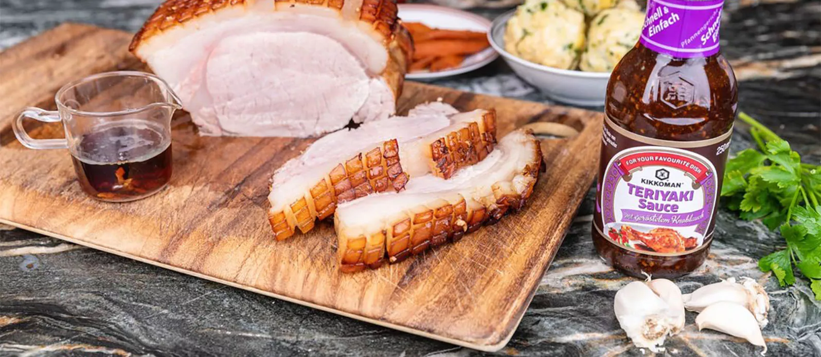 Glasierter Schweinsbraten