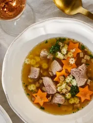 Böhmische Festtagssuppe mit Pute