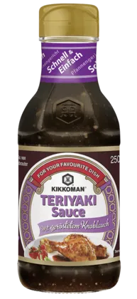 Kikkoman Teriyaki Sauce mit geröstetem Knoblauch