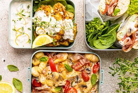 Mittagsgerichte - Gebackene Kartoffeln, Burrata-Ciabatta, Gnocchi