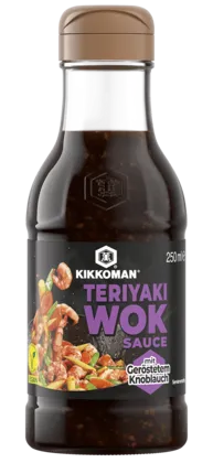 Kikkoman Teriyaki Sauce mit geröstetem Knoblauch