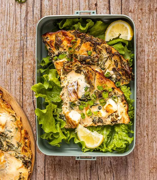 Tarte mit Kabeljau und Süßkartoffeln