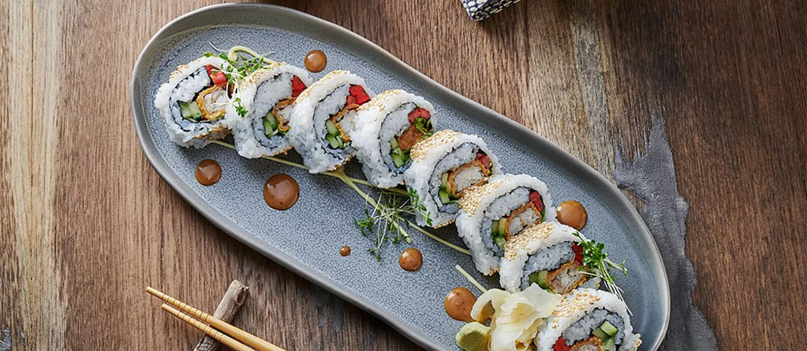 Fischstäbchen Roll (URAMAKI)