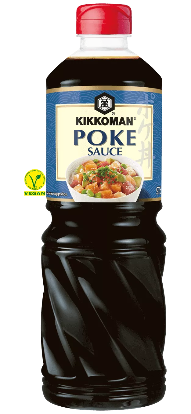 Kikkoman Sauce für Poke-Fischsalat auf Basis von Sojasauce und Sesamöl 975 ml PET