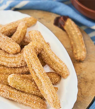 Churros mit Schokoladensauce