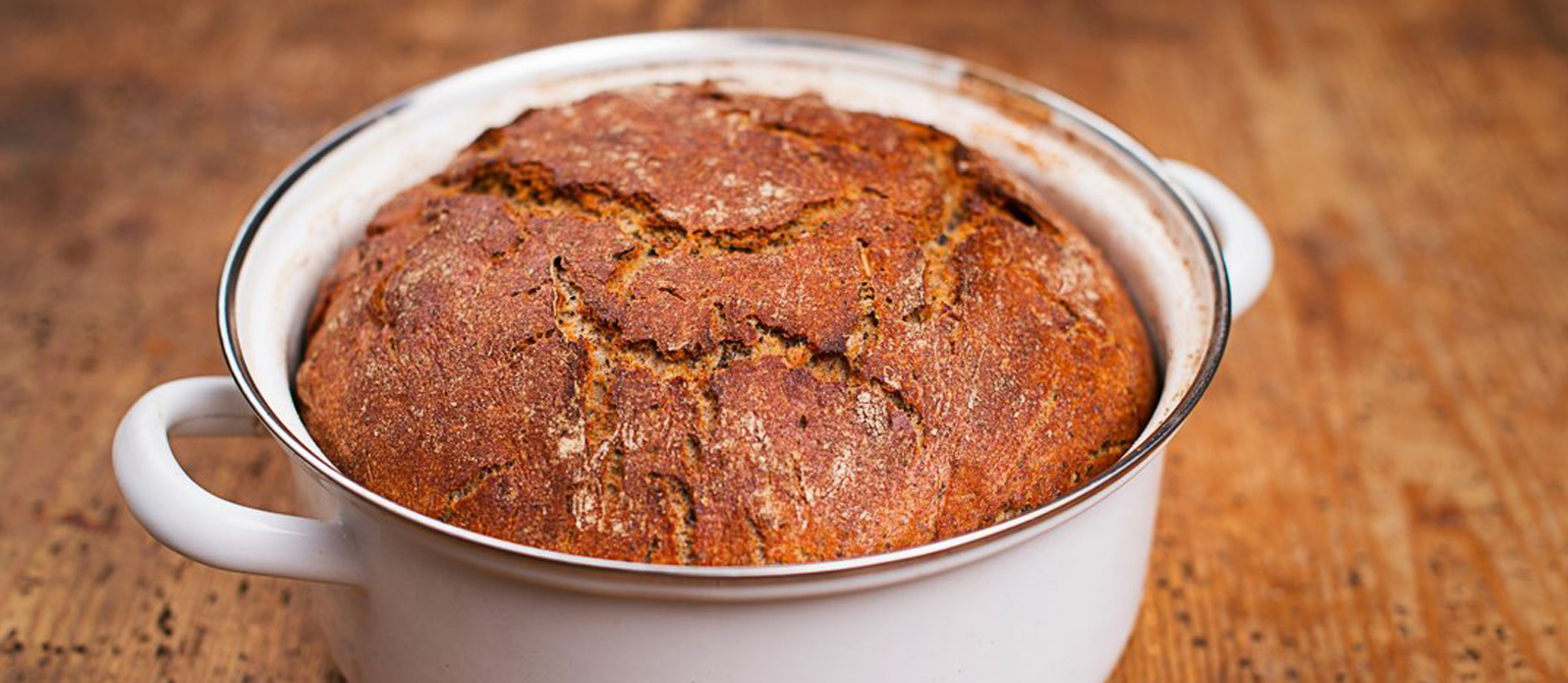 Vollkorn-Topfbrot | Rezept | Kikkoman
